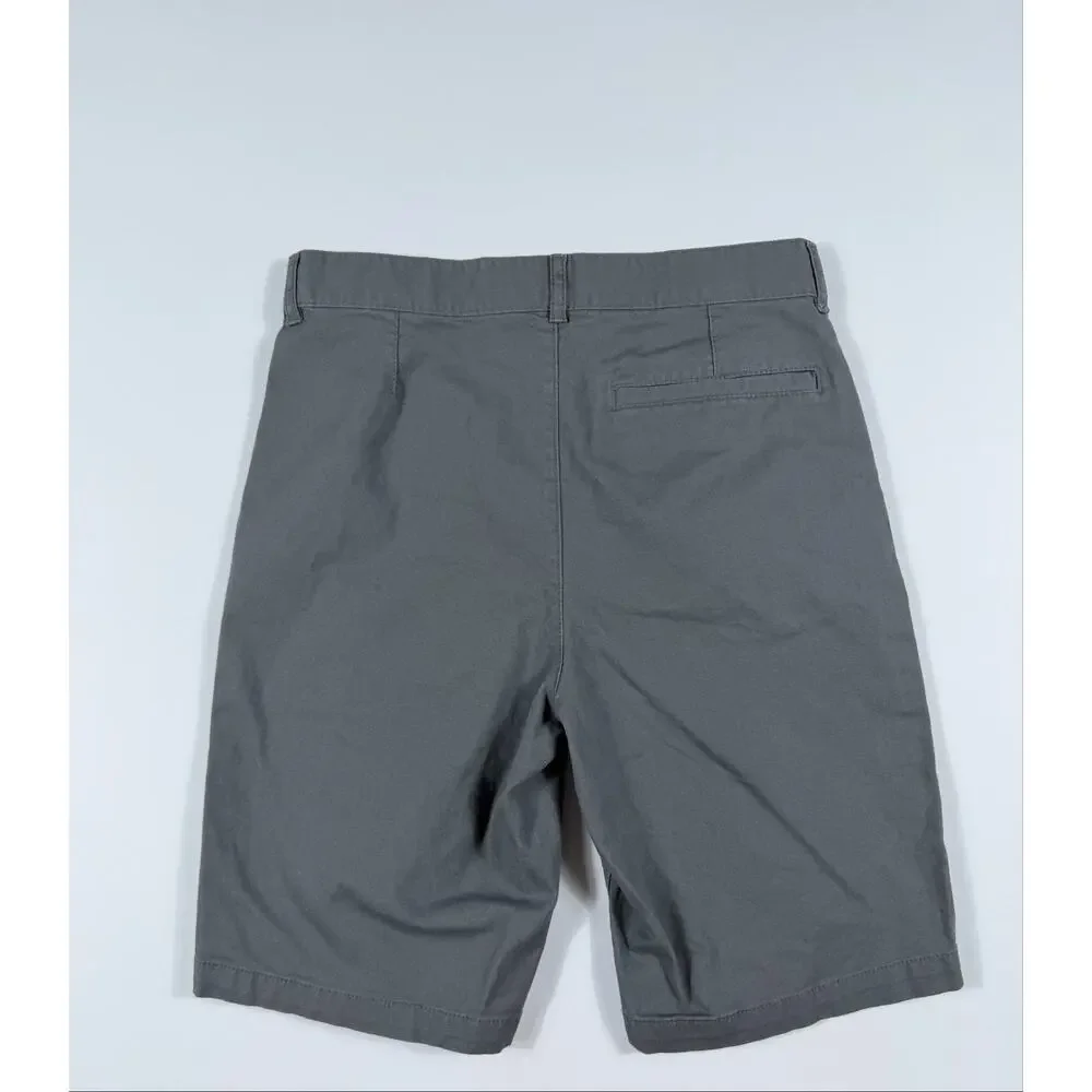 Old Navy Boys Chino Shorts Gray Adjustable Waist Size 16